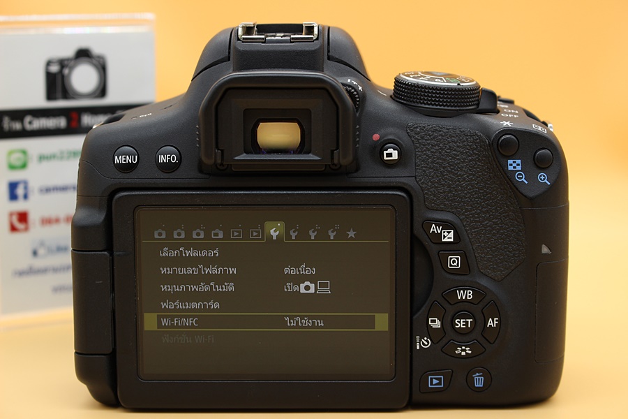 ขาย Canon EOS 750D + Lens 18-55mm IS STM อดีตประกันศูนย์ สภาพสวย ชัตเตอร์ 5,xxxรูป เมนูไทย จอติดฟิล์มแล้ว อุปกรณ์พร้อมกระเป๋า  อุปกรณ์และรายละเอียดของสินค้